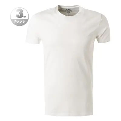 Polo Ralph Lauren Herren T-Shirts weiß Reine Baumwolle unifarben