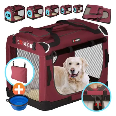 Hundebox Dunkelrot S 50x34x36cm