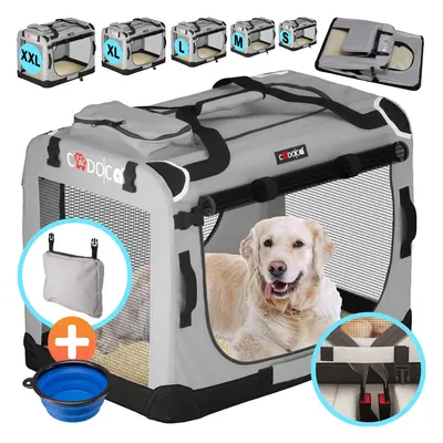 Hundebox Grau M 60x42x44cm