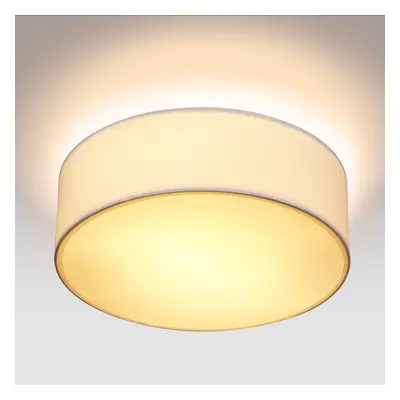 Deckenlampe Weiß Stoff Ø30cm