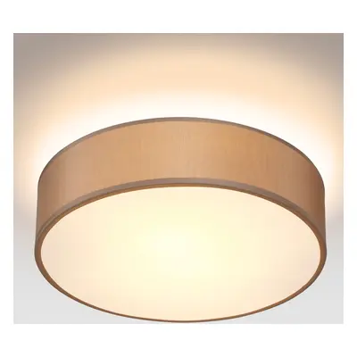 Deckenlampe Taupe Stoff Ø38cm