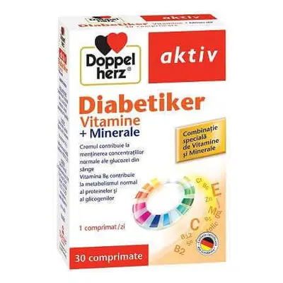 Doppelherz Aktiv Diabetiker Vitamine und Mineralstoffe, cpr, Queisser Pharma