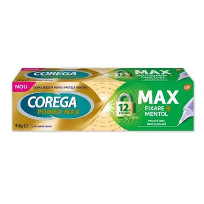 Max Fixation + Zahnprothesen-Haftcreme, Menthol, gr, Corega