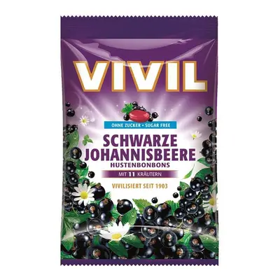 Zuckerfreies Bonbon mit schwarzer Johannisbeere und Vitamin C, g, Vivil