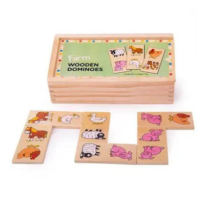 Kinder-Domino-Spiel Farm, Jahre, BigJigs