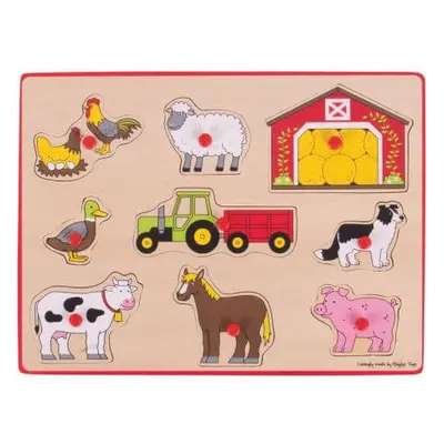 Holzpuzzle, Bauernhof, Big Jigs