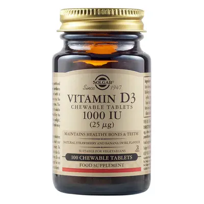 Vitamin D3 Kautablette IU, Tabletten, Solgar
