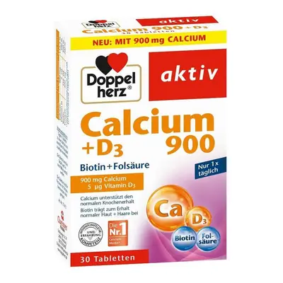 Calcium mg + D3 + Biotin + Folsäure, Tabletten, Doppelherz