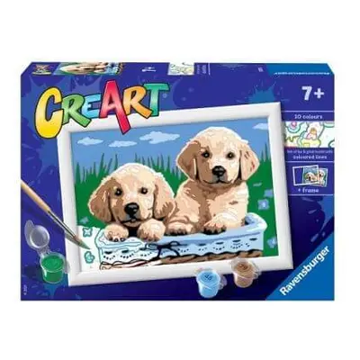 Malen nach Zahlen Welpen Creart, +7 Jahre, Ravensburger