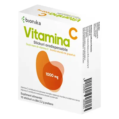Vitamin C, mg, orodispergierbare Pulversticks, Bionika