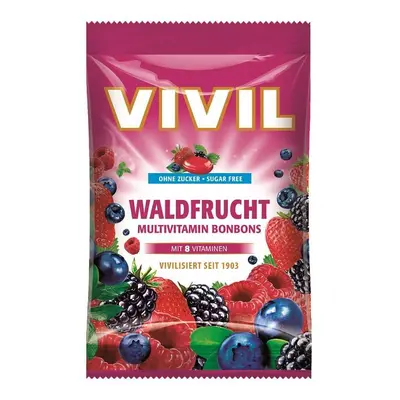 Zuckerfreie Bonbons mit Beeren und Multivitaminen, g, Vivil