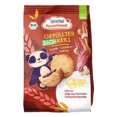 Bio-Kekse mit Cashew, Kakao und Dattelcreme, +3 Jahre, g, Frucht Bar