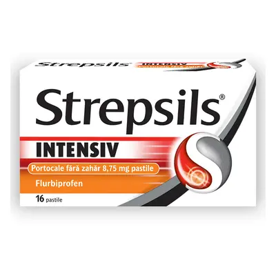 Strepsils Intensive Zuckerfrei Orangengeschmack, Tabletten, Reckitt Benckiser Healthcare
