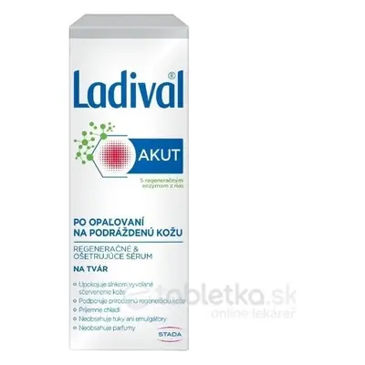 LADIVAL Akut Face Serum 1×50 ml, Gesichtsserum nach dem Sonnenbad