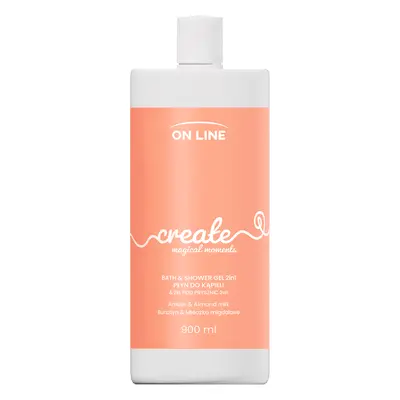On Line Create in Badelotion und Duschgel, Bernstein und Mandelmilch, ml