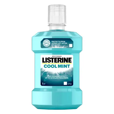 Listerine Cool Mint Mundwasser, 1000ml - Frischer Atem und gesundes Zahnfleisch. Ideal für die t