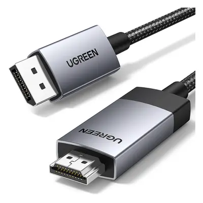 Ugreen DP119 DisplayPort zu HDMI 4K 60Hz 3m Kabel - grau