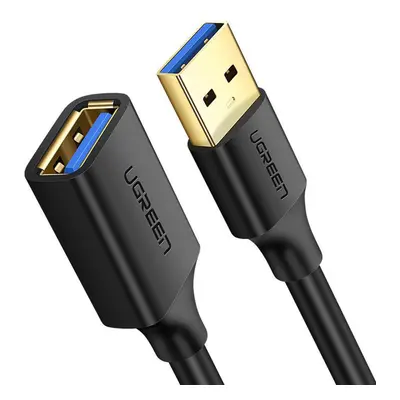 Ugreen Verlängerungskabel USB-A (Stecker) - USB-A (Buchse) Adapter USB 3.0 5Gb/s 0.5m schwarz (U