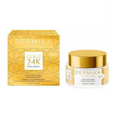 Dermika Luxury Gold 24K Total Benefit Luxus Elixier der Jugend Creme 45+, ml