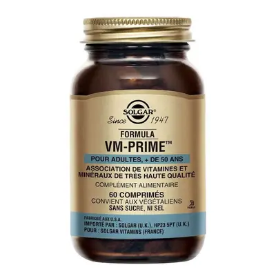 Solgar Formula Vm-prime Erwachsene + Jahre Tabletten Vitalité Multivitamines comprimés