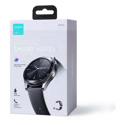Joyroom Classic Series JR-FC2 Smartwatch mit Anrufbeantwortung / IP68 Schutz - schwarz