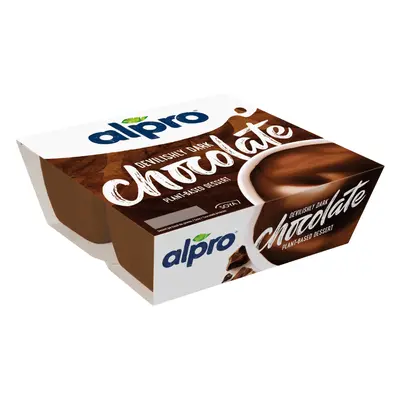 Soja-Dessert mit dunkler Schokolade, 4x125 g, Alpro
