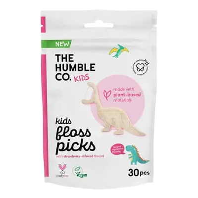 Kinderzahnseide mit Erdbeergeschmack Kids Floss Picks, Stück, Humble