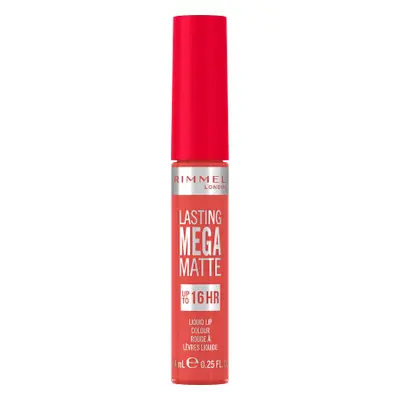 Rimmel London Dauerhafter Mega Matte Flüssiger Lippenstift Nr.600 CORAL SASS, Stück