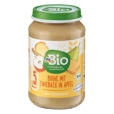 DmBio Birnenmenü mit Toast in Apfel ECO 5+, g