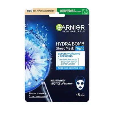 Skin Naturals feuchtigkeitsspendende und reparierende Maske mit Heidelbeerextrakt und Hyaluronsä