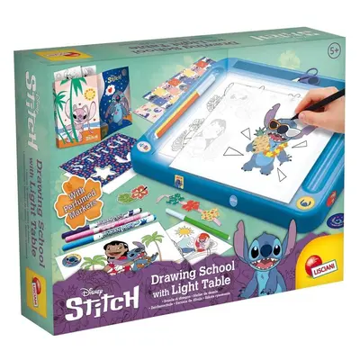 Zeichentisch mit Beleuchtung, +5 Jahre, Stitch, Lisciani