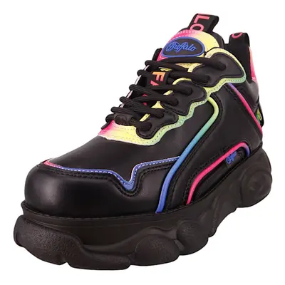 Damen Low Sneaker Low Top 1636176 Schwarz Black/Rainbow Kun...