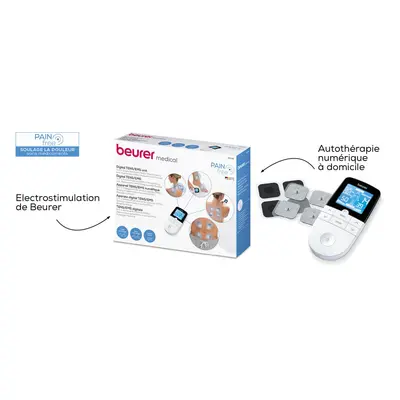 Digitales Elektrostimulationsgerät tens/ems 4 Elektroden Beurer EM 49