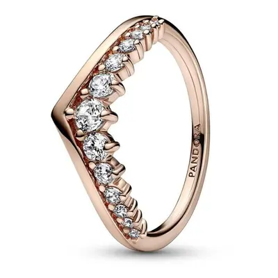 Pandora Timeless Wishbone Schwebender Pavé-Ring Rosegold 182320C01