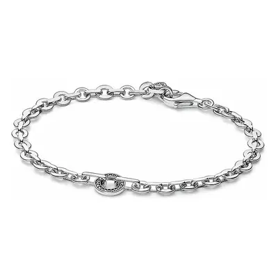 Pandora Damen Armband mit Zirkonia Charm Signature Silber 592777C01-20