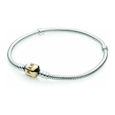 Pandora Moments Damen-Armband mit Gold-Verschluss Silber 590702HG