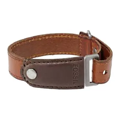 Fossil Herren Leder-Armband 26cm Braun JA6116797