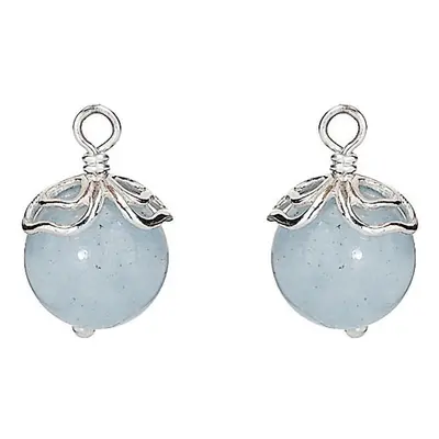 Pandora Damen Charm Anhänger für Ohrringe Aquamarine Silber 290609AQ