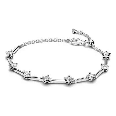 Pandora Damenarmband Timeless mit Zirkonia-Perlen 18cm Silber 593009C01-18