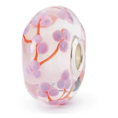 Trollbeads Pfirsichblüte Bead Lila GLBE-20352