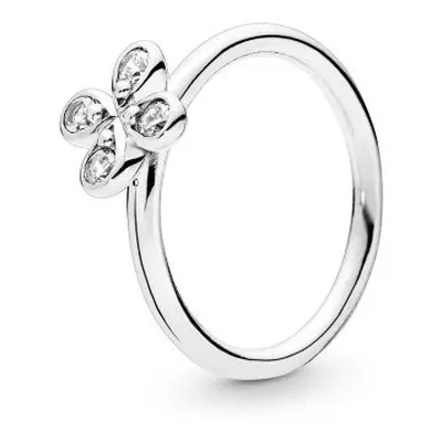 Pandora Damen Vierblättringe Blüten Zirkonia Ring Größe 56 Silber 197967CZ-56