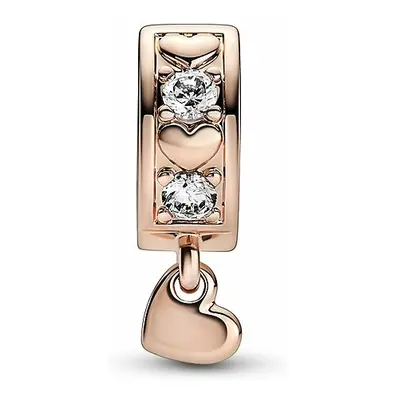 Pandora Moments Damen Anhänger Charm mit Zirkonia Steinen Rosegold 782253C01