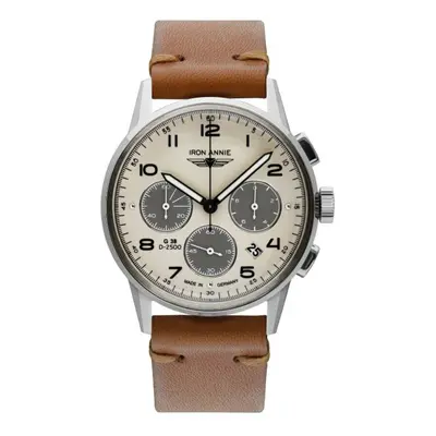 Iron Annie Herren Chronograph mit Lederarmband Braun 5372-1