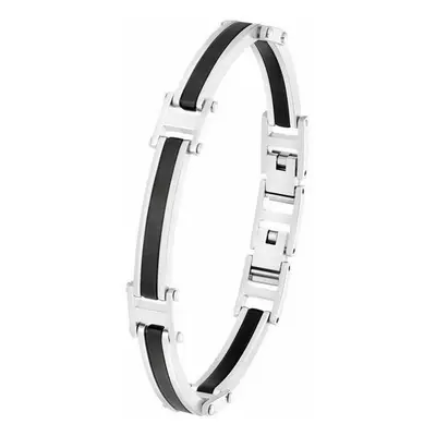 S.Oliver Herren Edelstahl-Armband 21,5cm Bicolor 035798