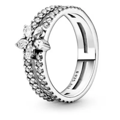 Pandora Moments Damen Doppelring Schneeflocke Größe 54 Silber 199236C01-54