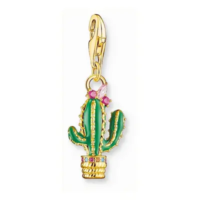 Thomas Sabo Damen Anhänger Kaktus Charm Holiday Vibes Gold 1928-471-7