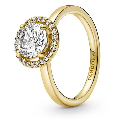 Pandora Timeless Damen Ring Runder Strahlenkranz Größe 52 Gold 161234C01-52