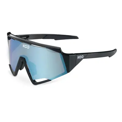 KOO Spectro Brille Schwarz-Türkis-Linse