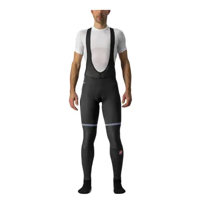 Castelli Polare 3 lange schwarze Trägershorts, Größe M