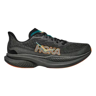 Hoka Mach 6 Schwarz Orange AW24 Schuh, Größe EU 41 1/3